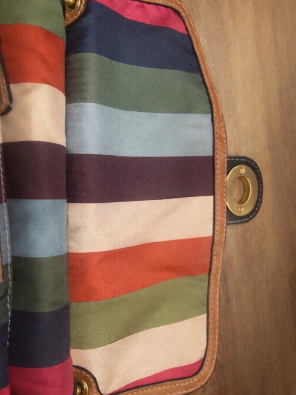 Coach Legacy 70th Anniversary Willis Colorblock Navy & Ivory Turnlock Satchel - Picture 10 of 10